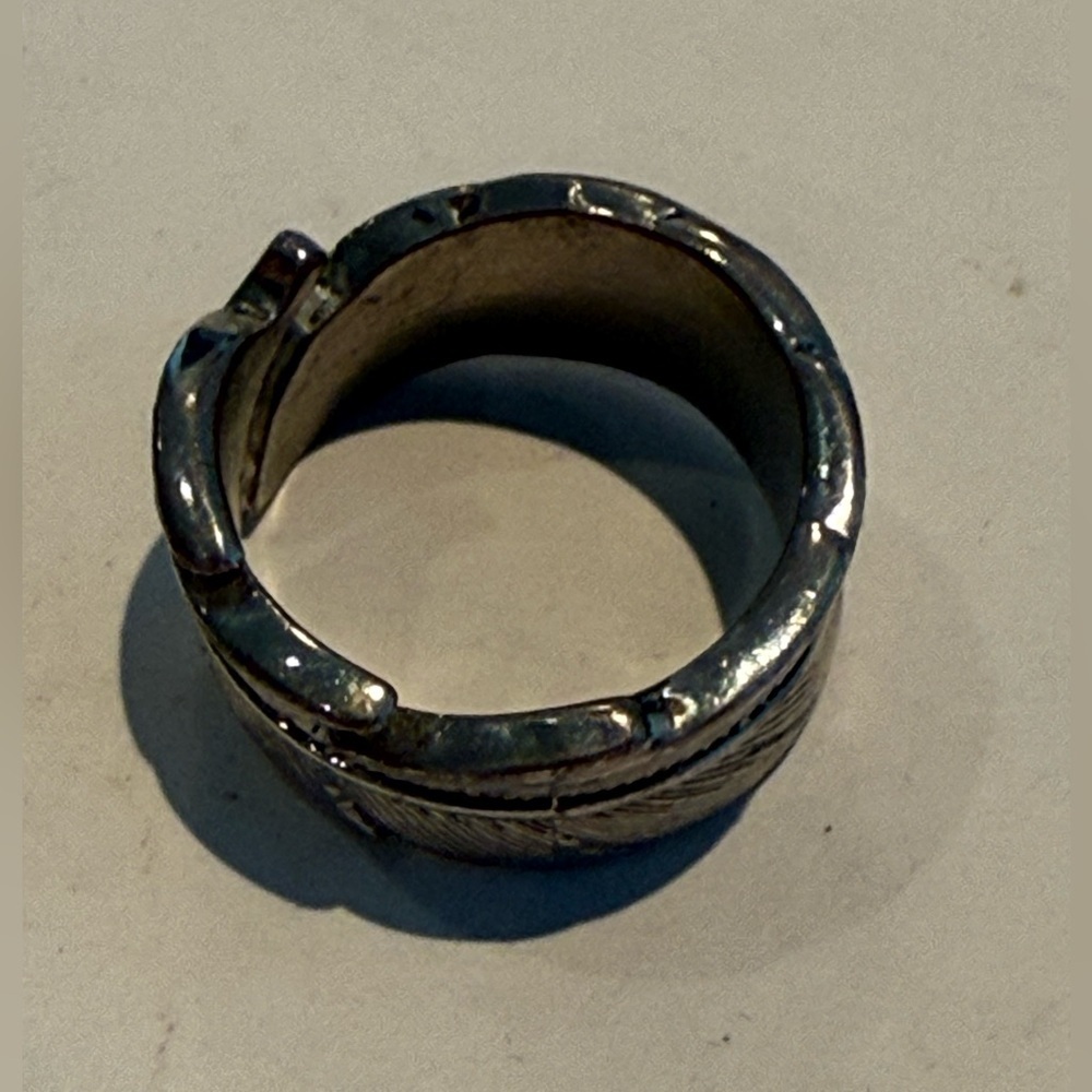 Silver leaf ring - Picture 4 of 4